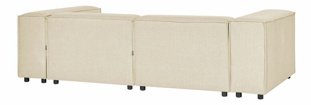 Rohová sedací souprava s taburetkou Afrika (béžová) (L)