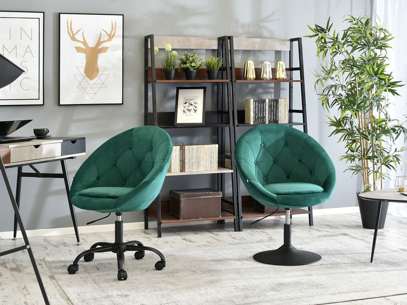 Křeslo Lush 4 (zelená + černá)