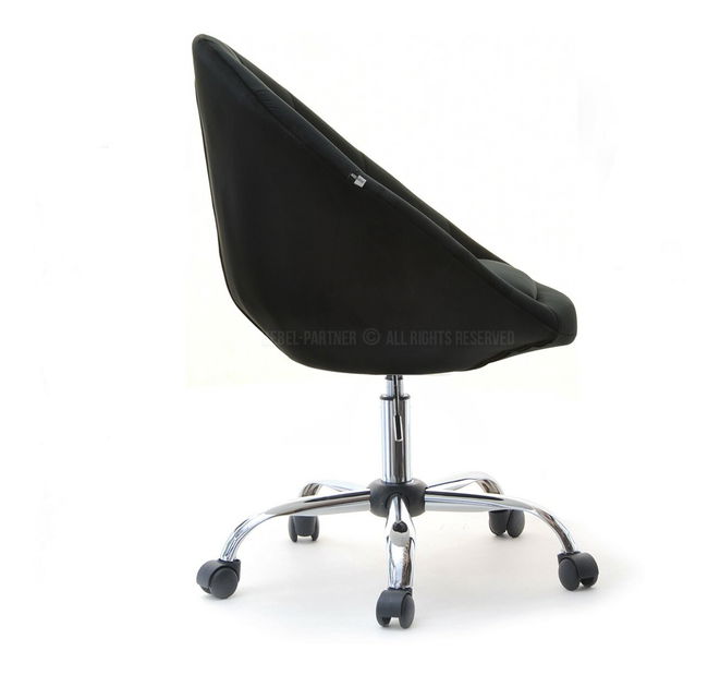 Křeslo Lush 4 (černá + chromová)