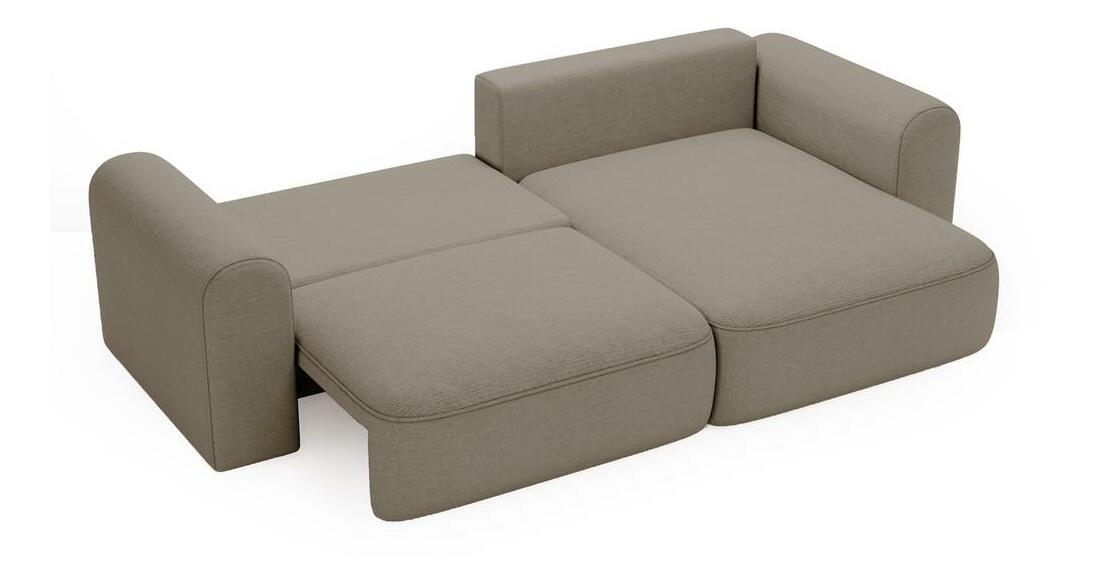 Rohová sedací souprava Sorento (tmavobéžová + černá)