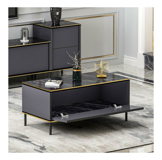 Konferenční stolek Iris (antracit)