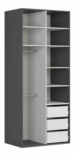 Šatní skříň BRW Flex 111 (grafit)