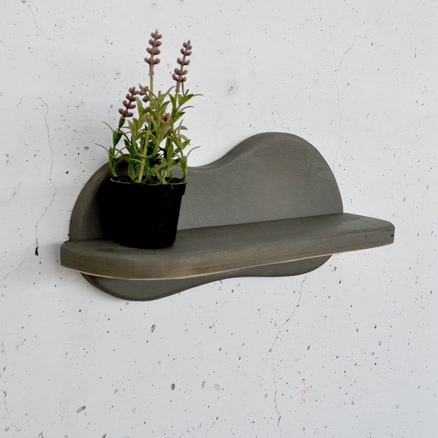 Závěsná police Mehehe (šedá)