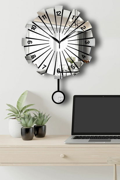 Nástěnné hodiny Vlní (bílá)