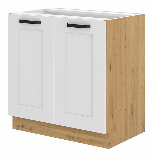 Dolní kuchyňská skříňka Lucid 80 D 2F BB (dub artisan + bílá)