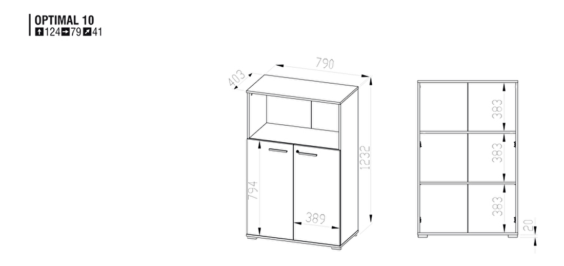 Skříňka Optimal 10