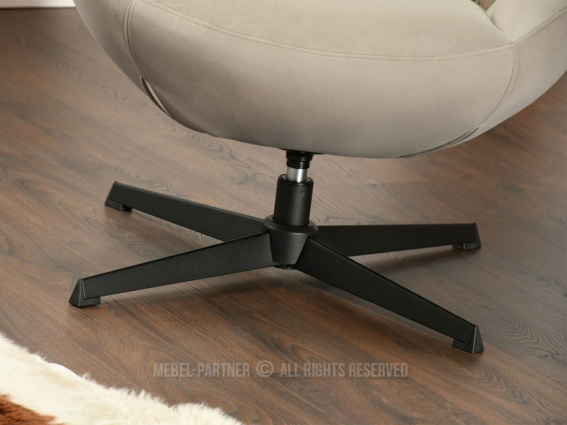 Relaxační křeslo Sikula (béžová + černá)