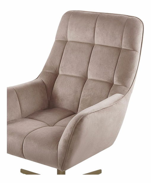 Křeslo MALAN (béžová) (s podnožkou)