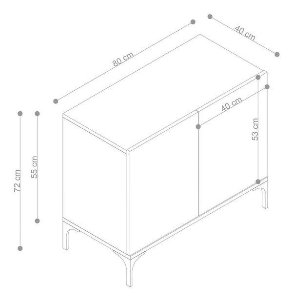 Skříňka Aliex 11 (dub safírový)