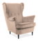 Relaxační křeslo Linn (světlohnědá)