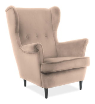 Relaxační křeslo Linn (světlohnědá)