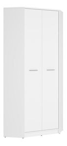 Rohová šatní skříň BRW Nepo Plus 37 (bílá)