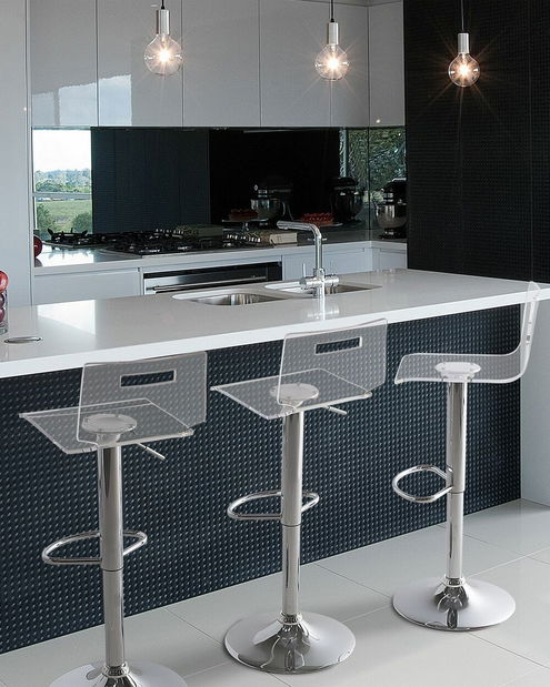 Set 2ks. barových židlí Mento (průhledná)