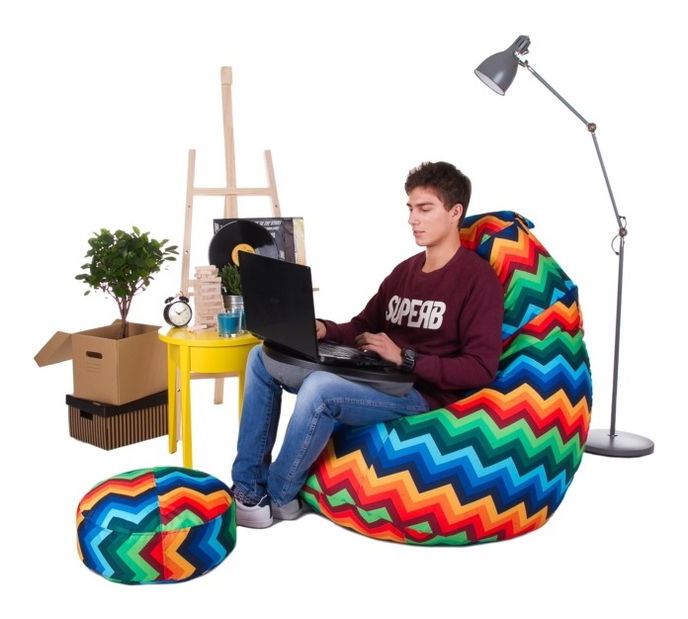 Sedací vak Kizzy XXL (podnožka ZADARMO) (TD 52)