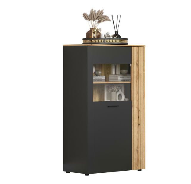 Vitrína Esferas 2 (grafit + dub evoke)