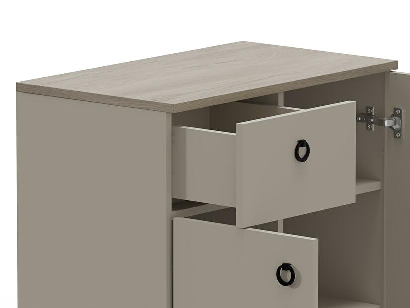 Komoda Demandaron 3 (taupe + dub silverjack)