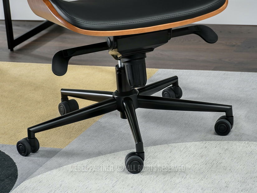 Křeslo Clementine (ořech tmavý + černá)