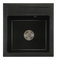 Kuchyňský dřez Borodus (černá + textura) (bez otvoru pro baterii)