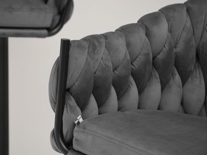 Barová židle Proenia (šedá + černá)