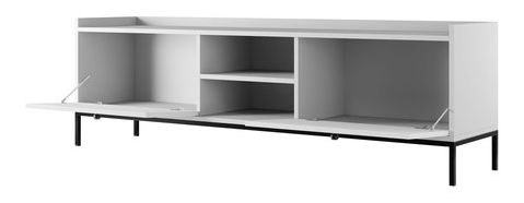 TV skříňka Tezarta 2K (světle šedá + černá)