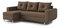  Rohová sedací souprava Eugenie (L) (hnědá)