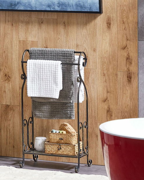 Stojan na ručníky Linza (černá)