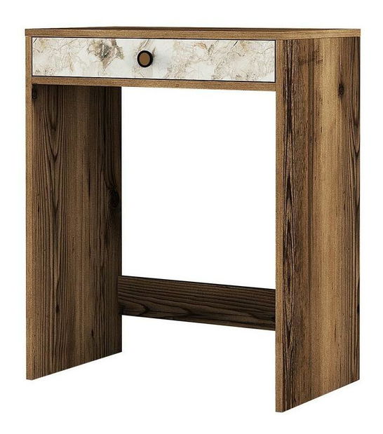 Toaletní stolek Logan 1 (ořech + bílý mramor)