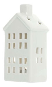 Porcelánový domeček na čajovou svíčku RXL 418 (bílá)