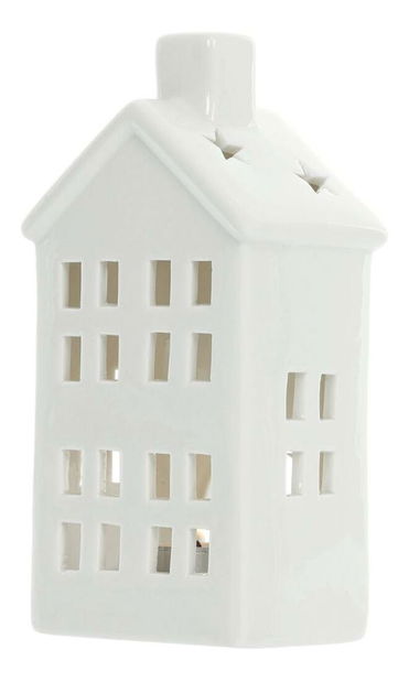 Porcelánový domeček na čajovou svíčku RXL 418 (bílá)