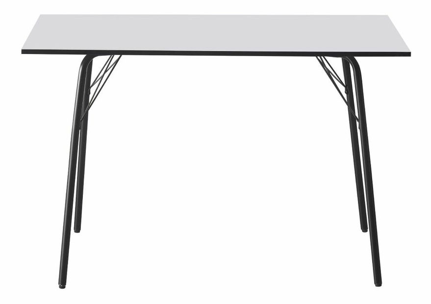 Jídelní stůl 120 MALAK (bílá + černá) (pro 4 osoby)