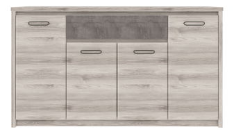 Komoda Jolene 4D1S (kaštan nairobi + onyxová)