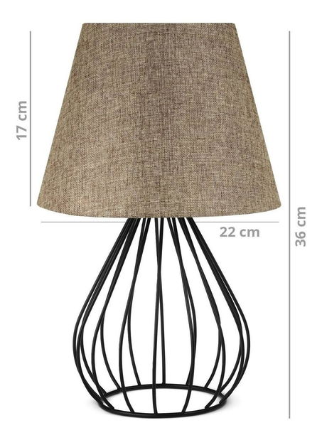 Stolní lampa Anteresso 3 (hnědá)