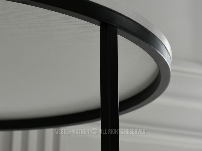 Konferenční stolek Klara (bílá + černá)