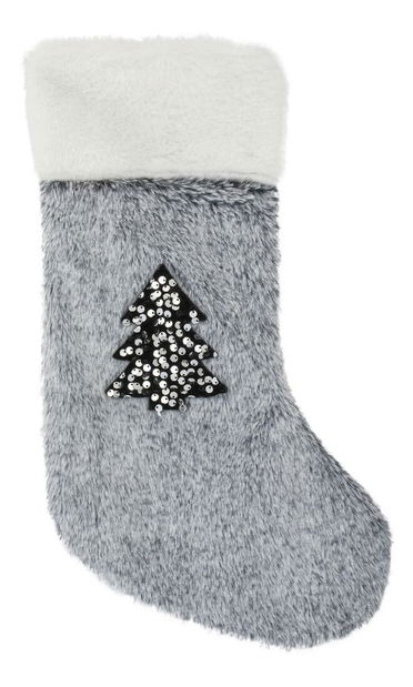 Vánoční punčocha se stromkem RXL 454 (šedá)