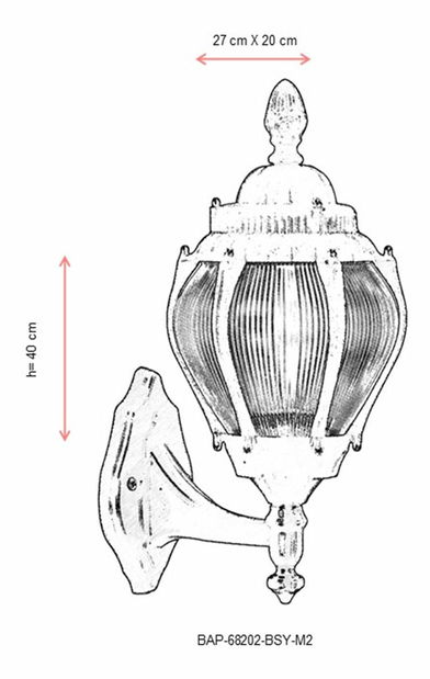 Venkovní nástěnné svítidlo Sobia (černá)