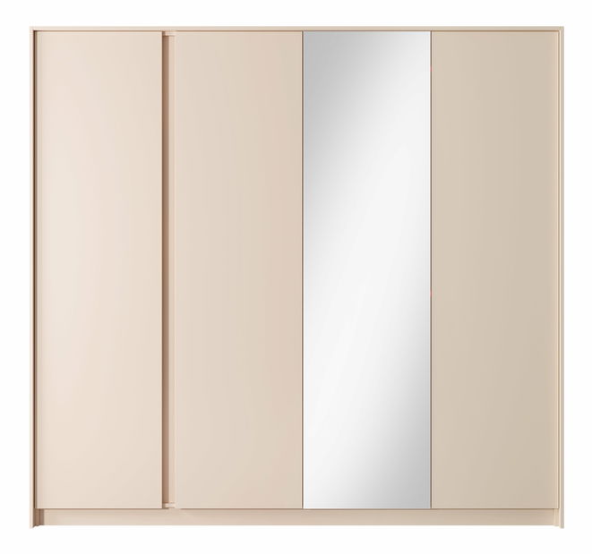 Šatní skříň Danton 220 (se zrcadlem) (béžová)