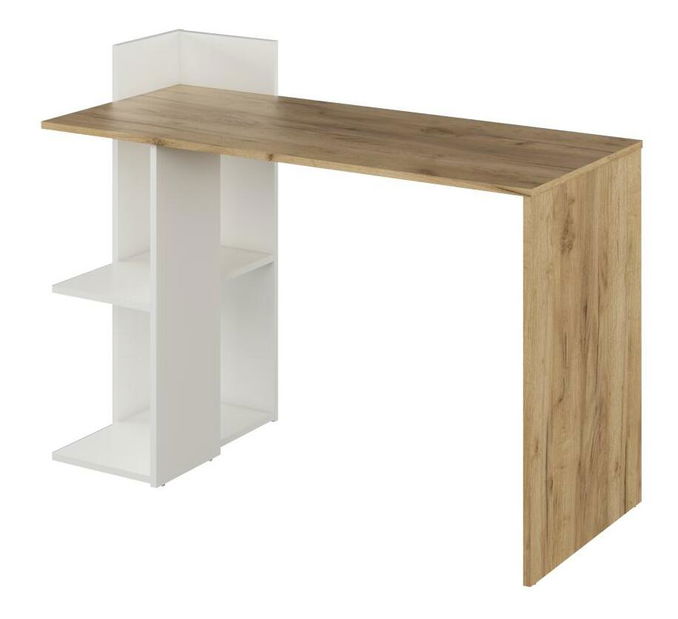 PC stolek Alamein (dub artisan + bílá)