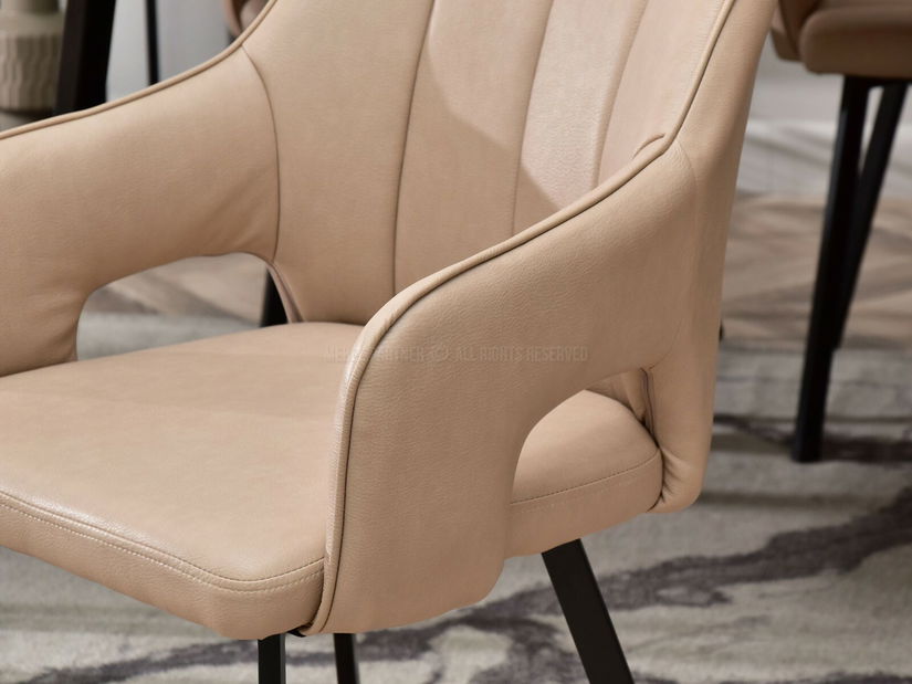 Židle Carl (béžová + chromová)