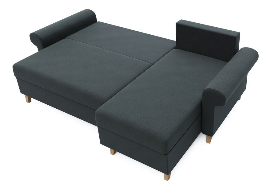 Rohová sedací souprava Ostrol (grafit) (P)