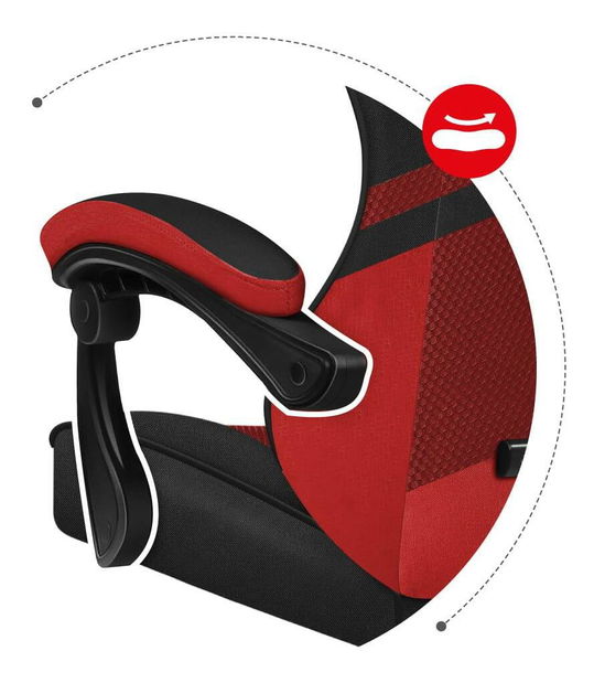 Herní křeslo Fusion 4.4 (černá + červená)