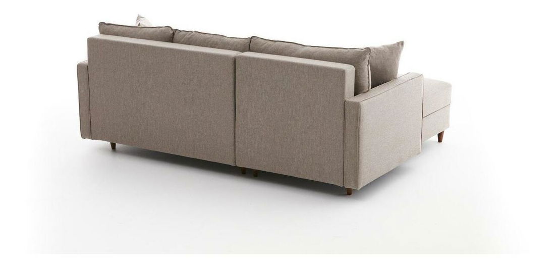 Rohová sedací souprava Ewie (L) (krémová)