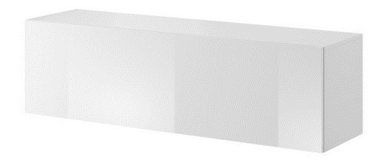 TV stolek/skříňka Viktor 03 (bílá + bílý lesk)