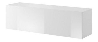 TV stolek/skříňka Viktor 03 (bílá + bílý lesk)