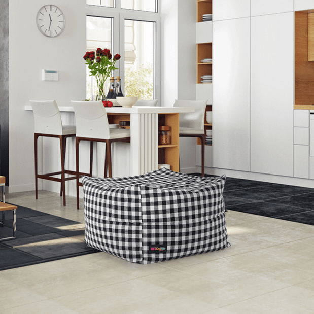 Taburetka Krost (černá + bílá)