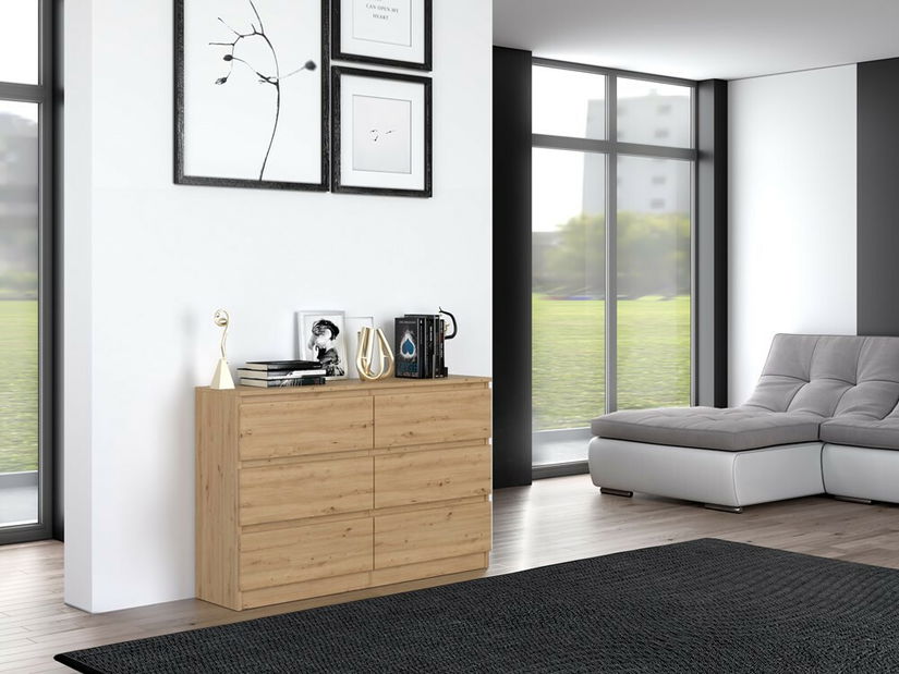 Komoda Musecalo 6 120 (dub artisan)