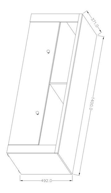 TV stolek Larita Typ 41 (dub riviera)