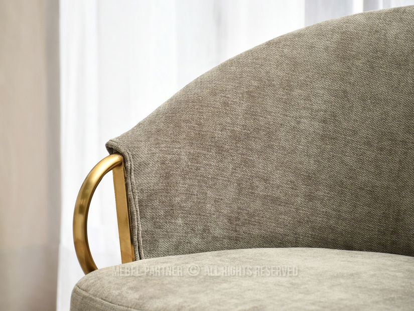 Židle Carma B (písková + zlatá)