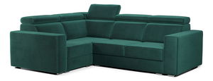Rohová sedací souprava Viktoria 2R1 (L) (tmavě zelená Monolith 37)