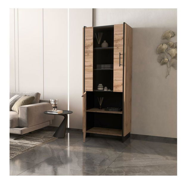 Vitrína Adivinaba 1 (dub wotan + černá)