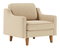Křeslo Dělají 1 (béžová + ořech)